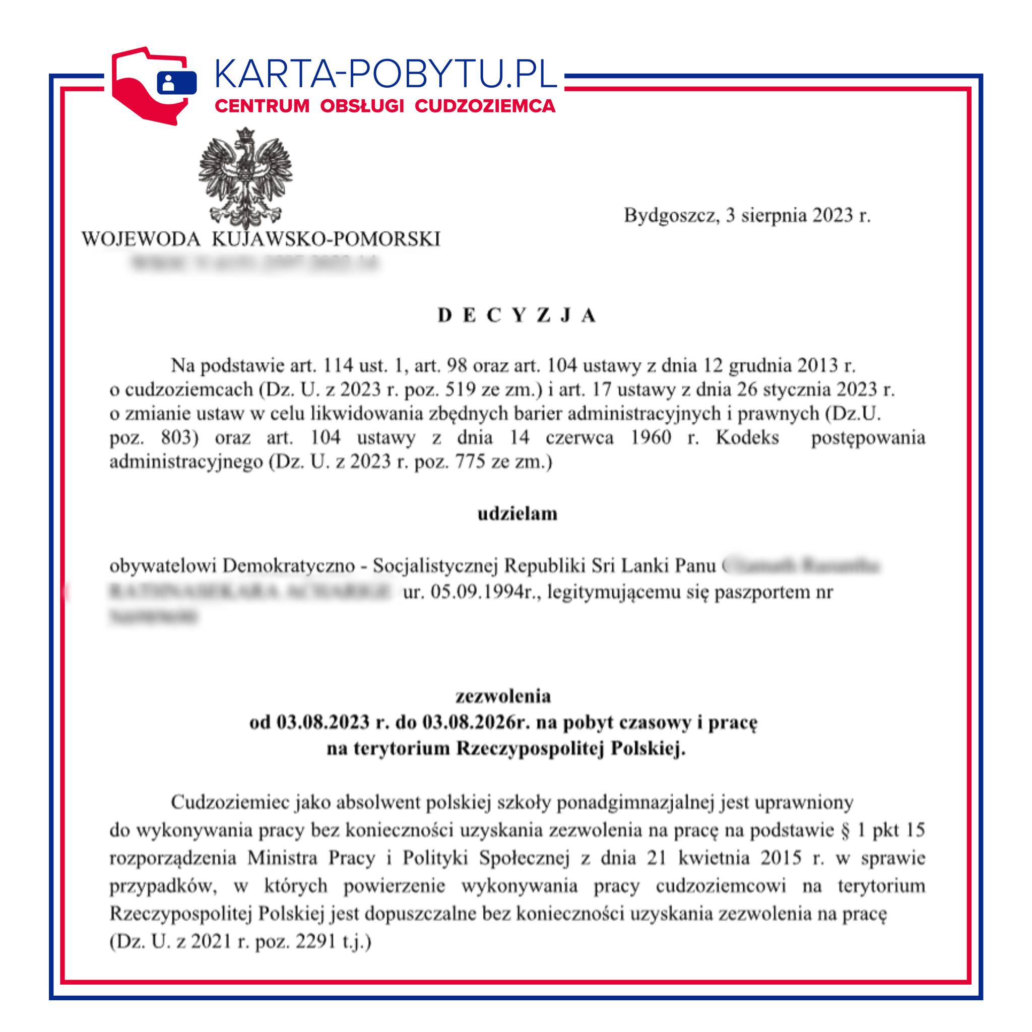 karta pobytu szczecin